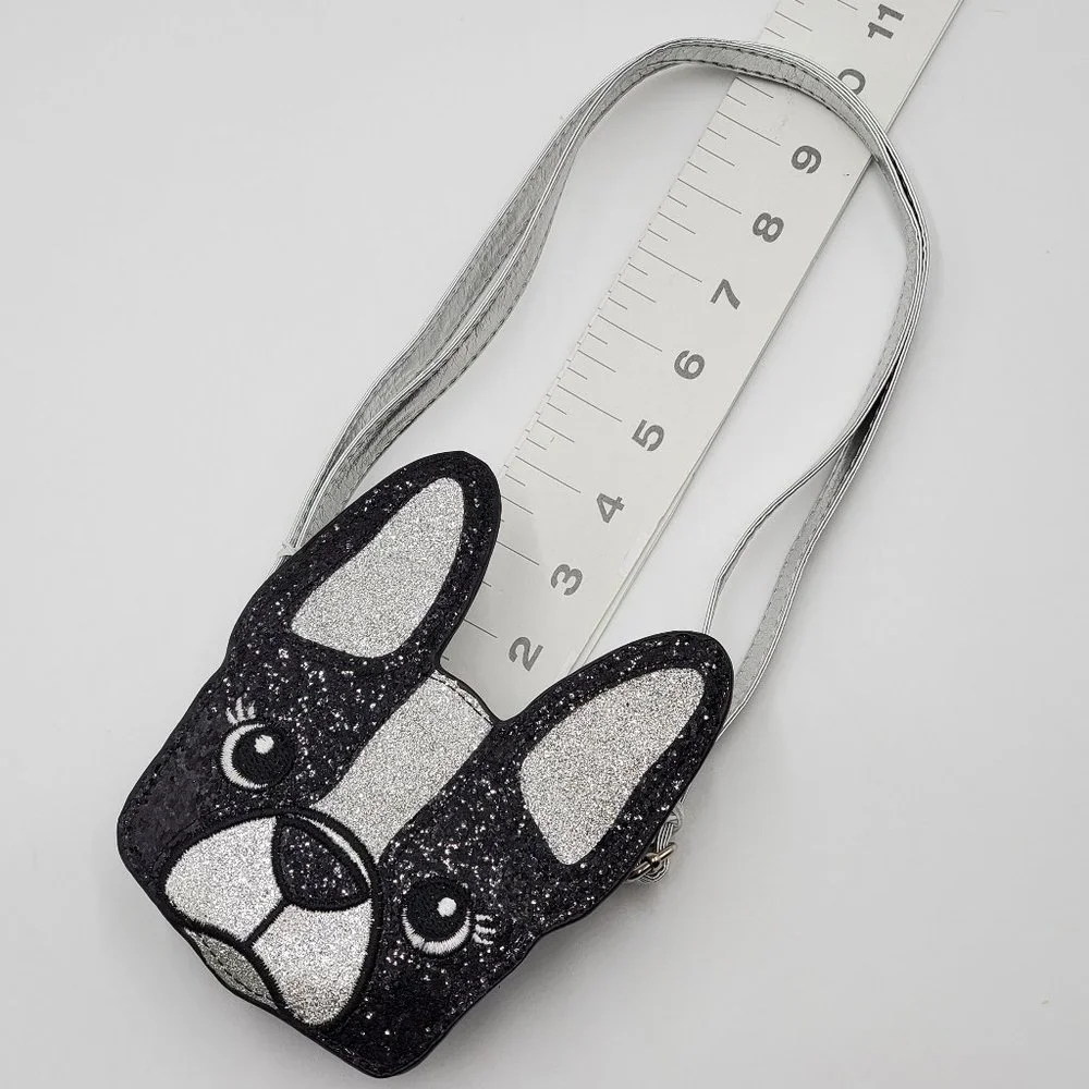 Justice Glitter Boston Terrier Mini Cross Body Bag